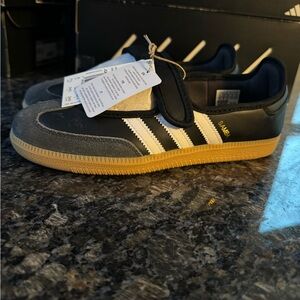 Adidas Samba Jane Black White Gum JQ6445 Women's Size New Sz 7.5 Shoes. Sneakers